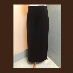 Briggs Brown Straight Maxi Skirt
